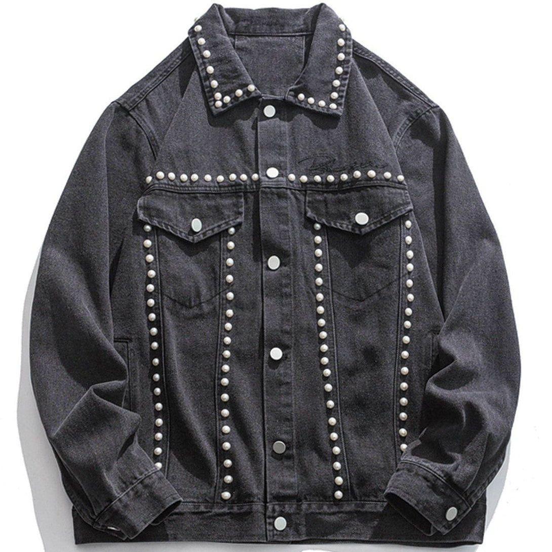 AlanBalen® - Pearl Denim Jacket AlanBalen