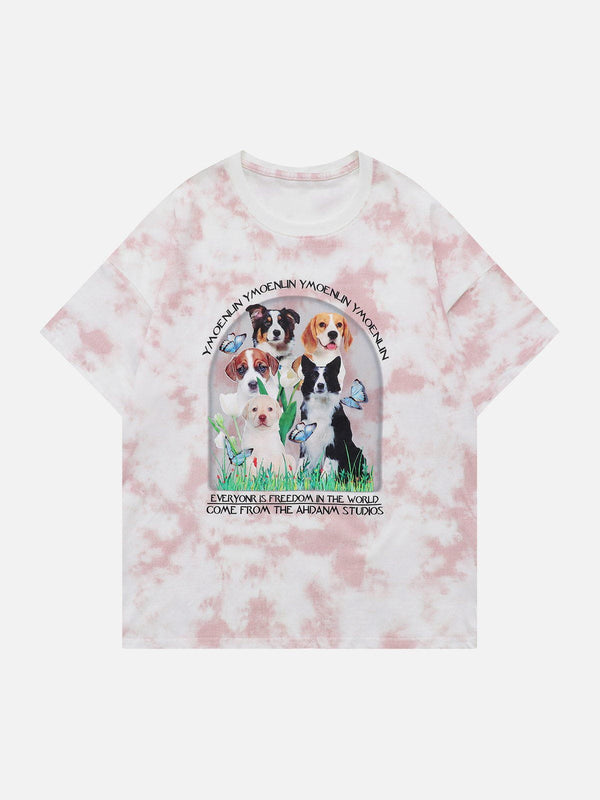 AlanBalen® - Pet Dog Garden Graphics Tee AlanBalen