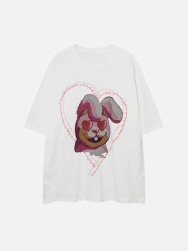 AlanBalen® - Pixel Rabbit Print Tee AlanBalen