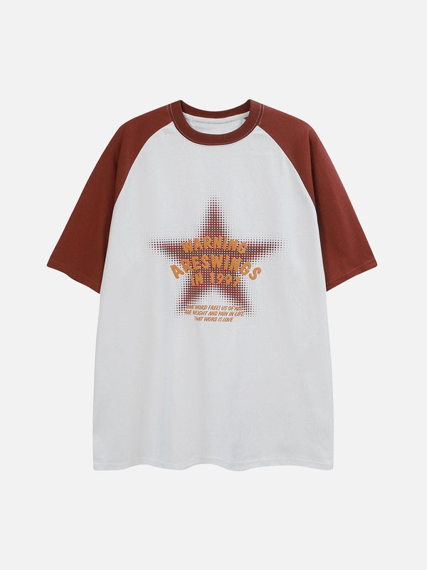 AlanBalen® - Pixel Star Patchwork Tee AlanBalen