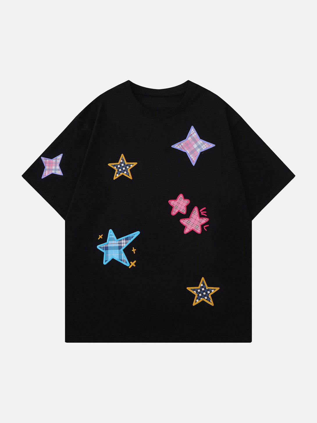 AlanBalen® - Plaid Applique Star Tee AlanBalen