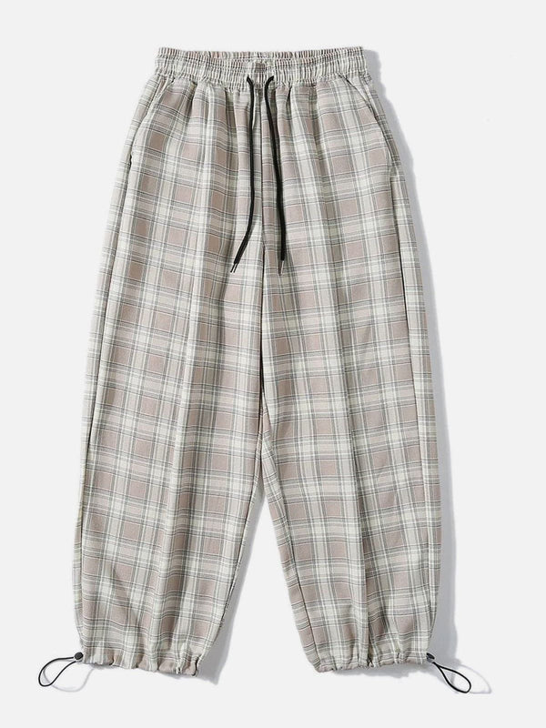 AlanBalen® - Plaid Drawstring Casual Pants AlanBalen