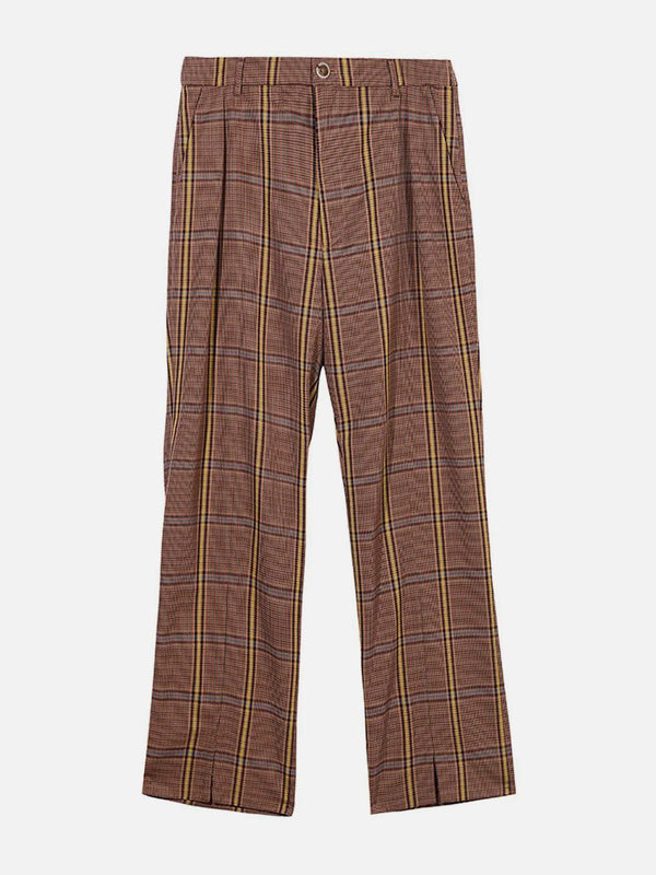 AlanBalen® - Plaid Full Print Pants AlanBalen