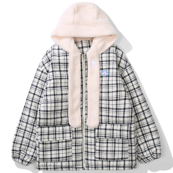 AlanBalen® - Plaid Patchwork Winter Coat AlanBalen