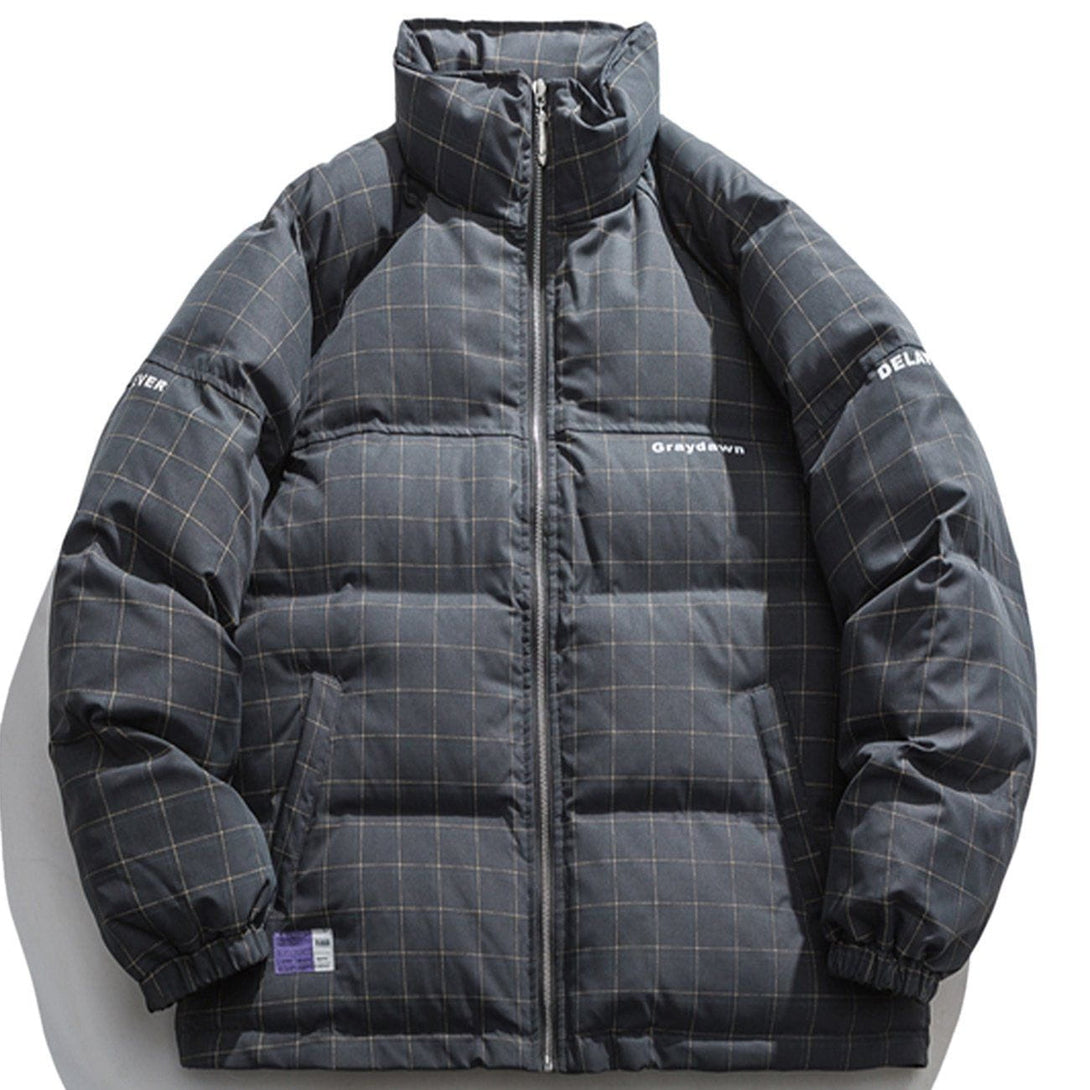 AlanBalen® - Plaid Print Winter Coat AlanBalen