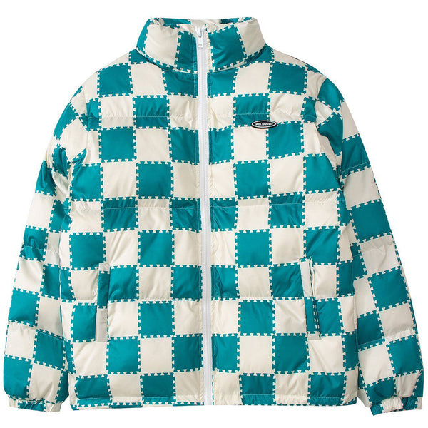 AlanBalen® - Plaid Print Winter Coat AlanBalen