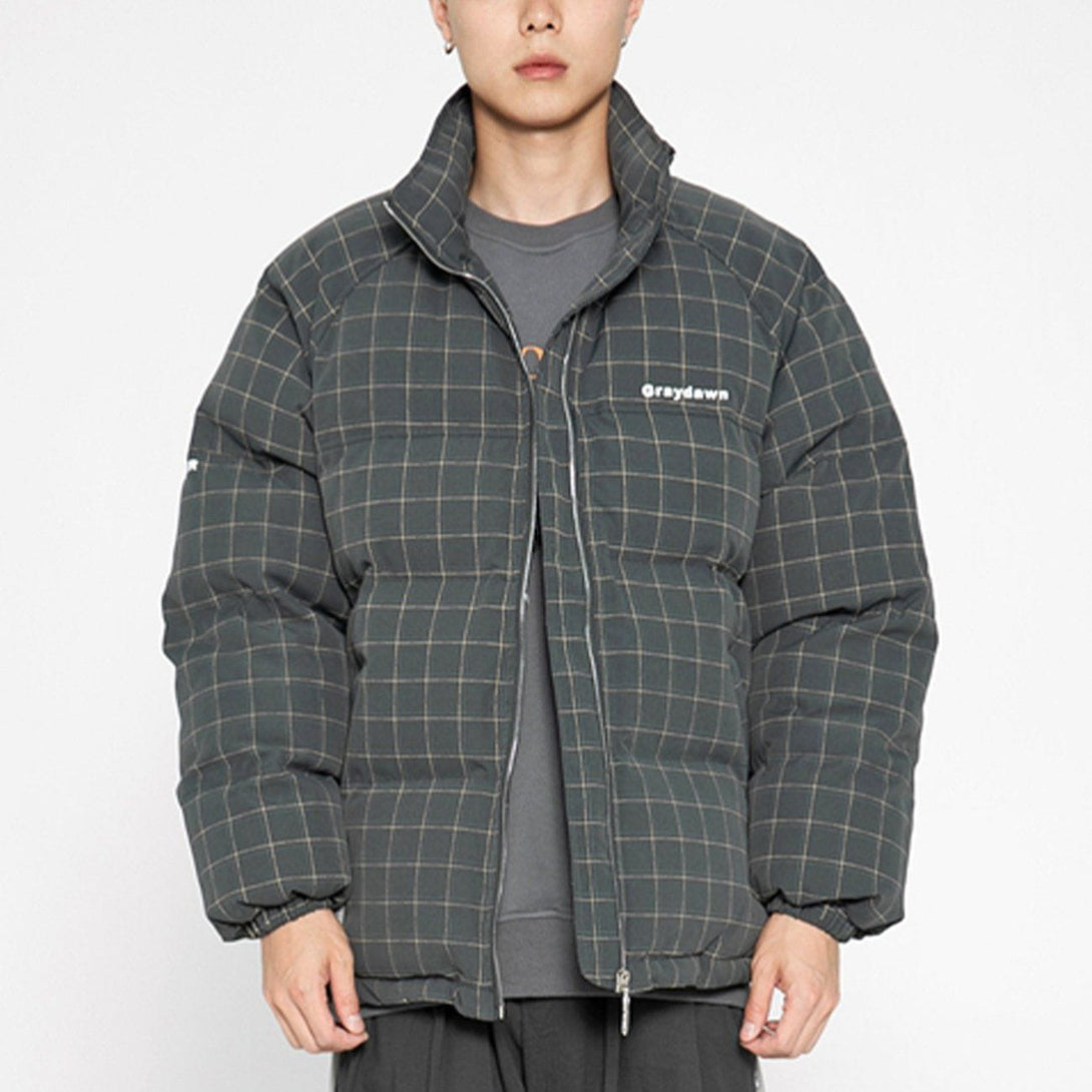 AlanBalen® - Plaid Print Winter Coat AlanBalen