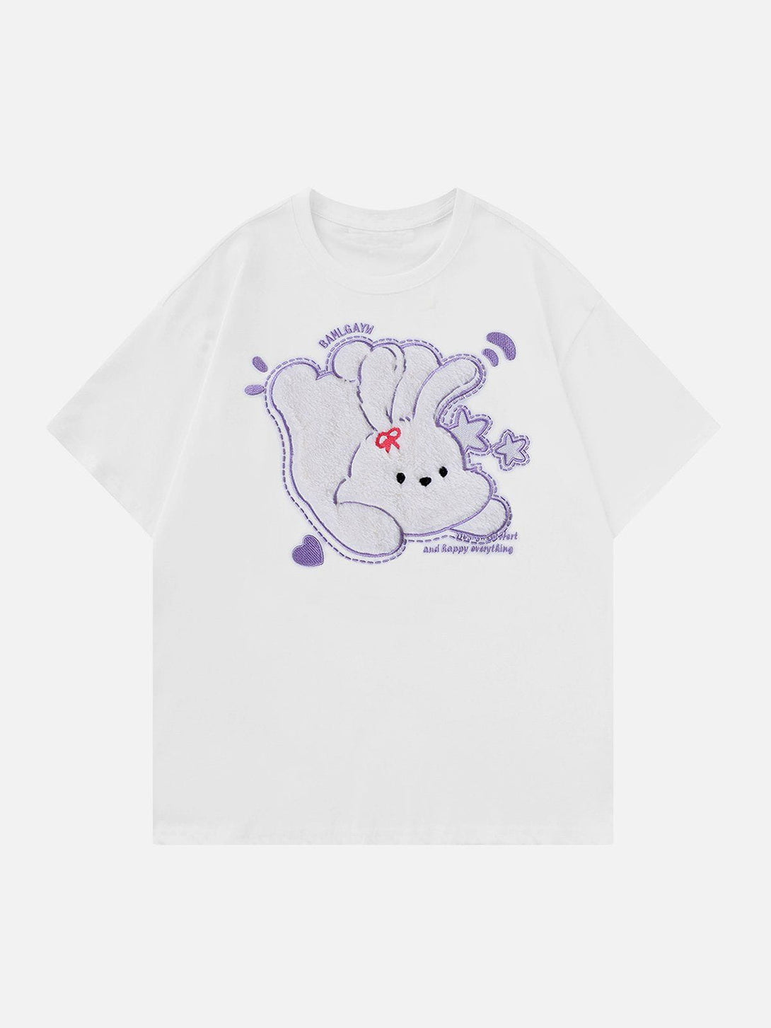 AlanBalen® - Plush Rabbit Embroidery Tee AlanBalen