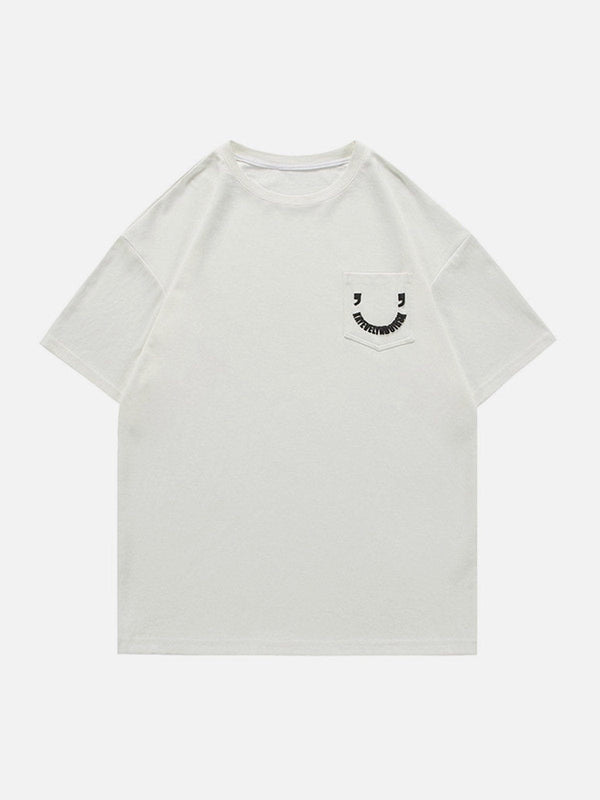 AlanBalen® - Pocket Smile Print Tee AlanBalen