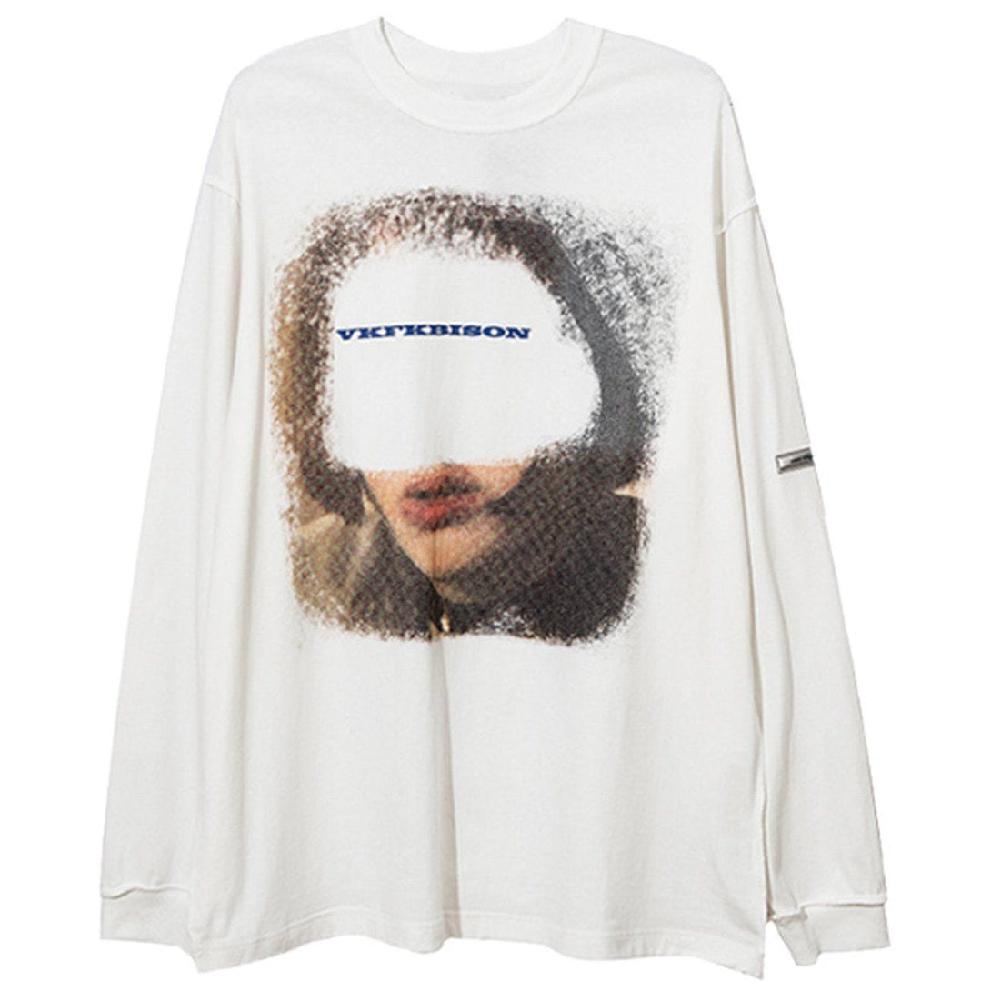 AlanBalen® - Portrait Letters Graffiti Long Sleeves AlanBalen