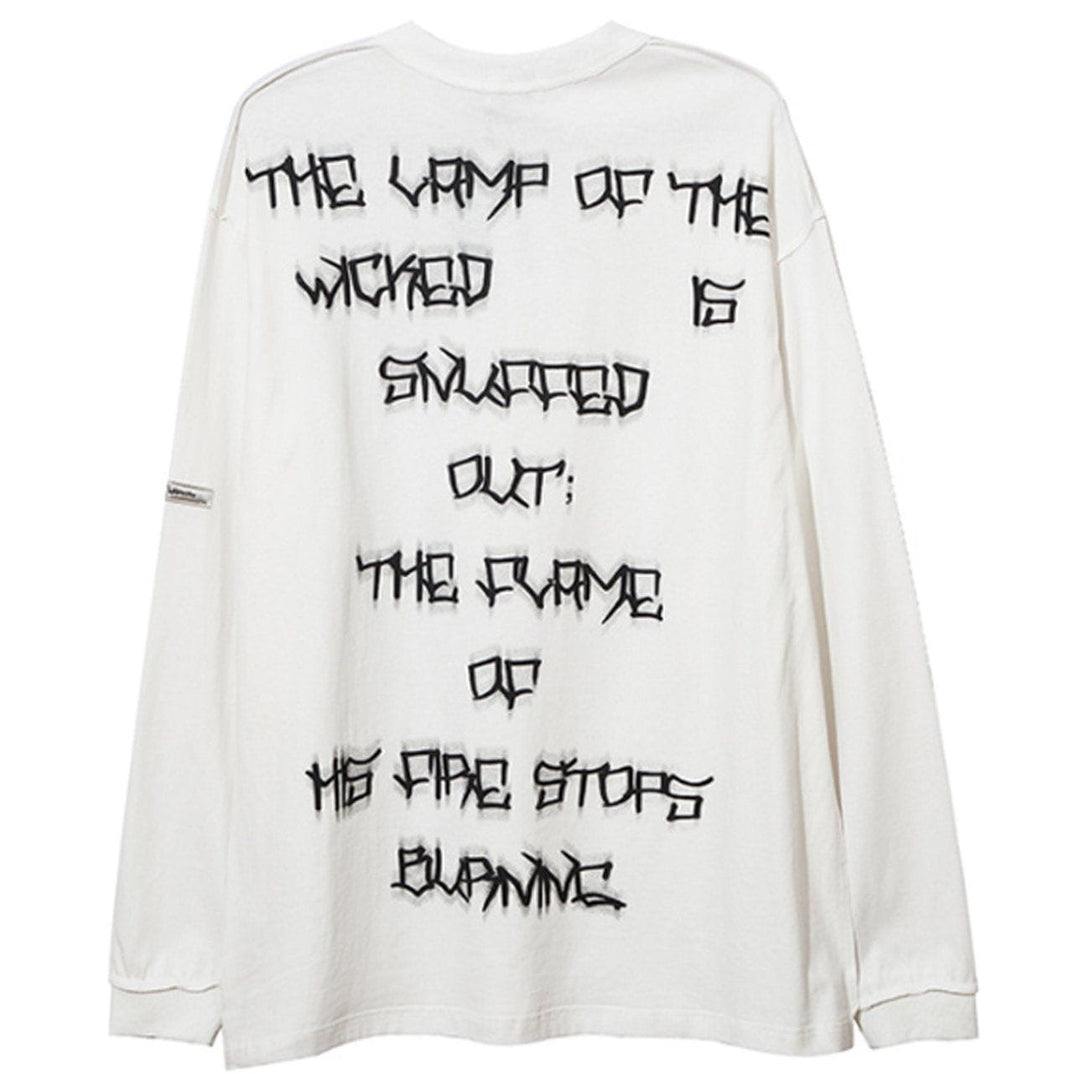 AlanBalen® - Portrait Letters Graffiti Long Sleeves AlanBalen