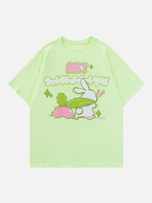 AlanBalen® - Pulling Radish Foam Printing Tee AlanBalen