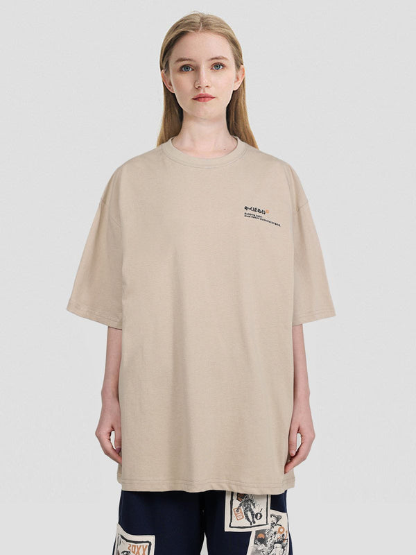 AlanBalen® - "Queue" Cat Graphic Oversized Tee AlanBalen