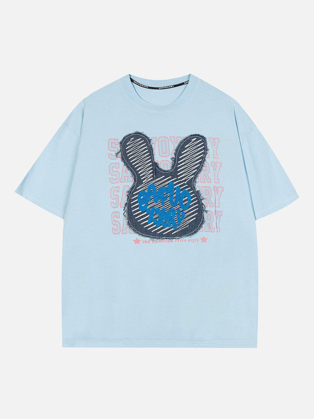 AlanBalen® - Rabbit Embroidery Print Tee AlanBalen