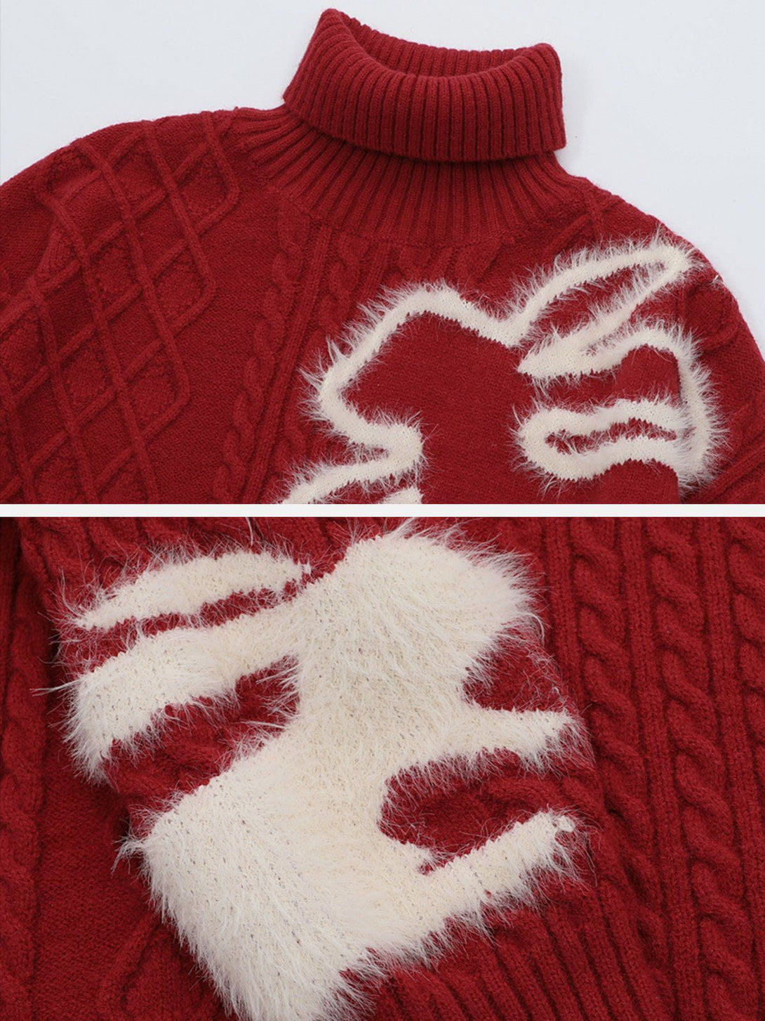 AlanBalen® - Rabbit Embroidery Sweater AlanBalen