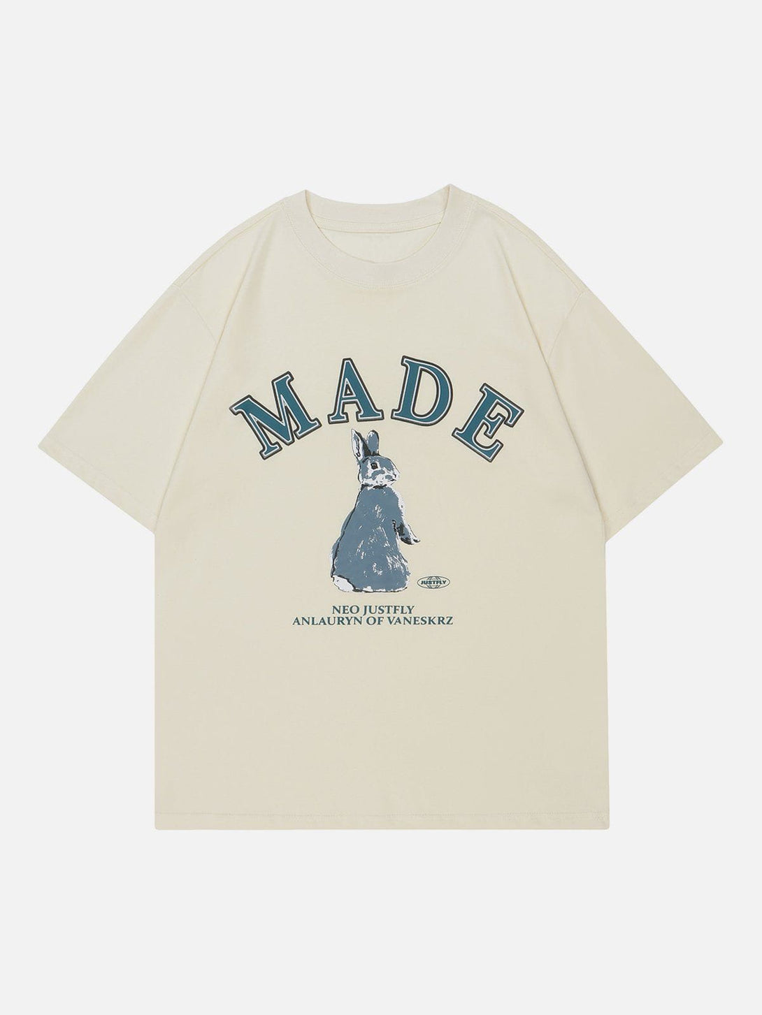 AlanBalen® - Rabbit Letter Print Tee AlanBalen