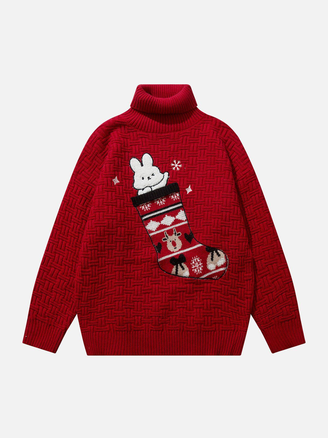 AlanBalen® - Rabbit Moose Embroidery Sweater AlanBalen