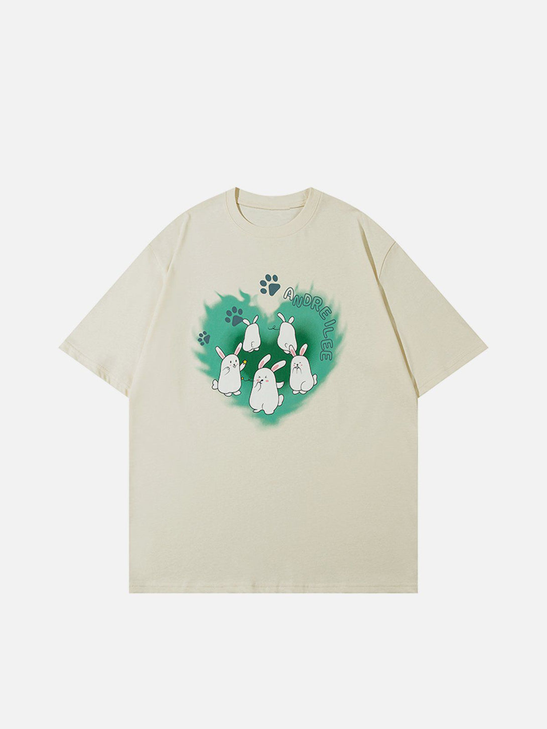 AlanBalen® - Rabbit Print Heart Elements Tee AlanBalen