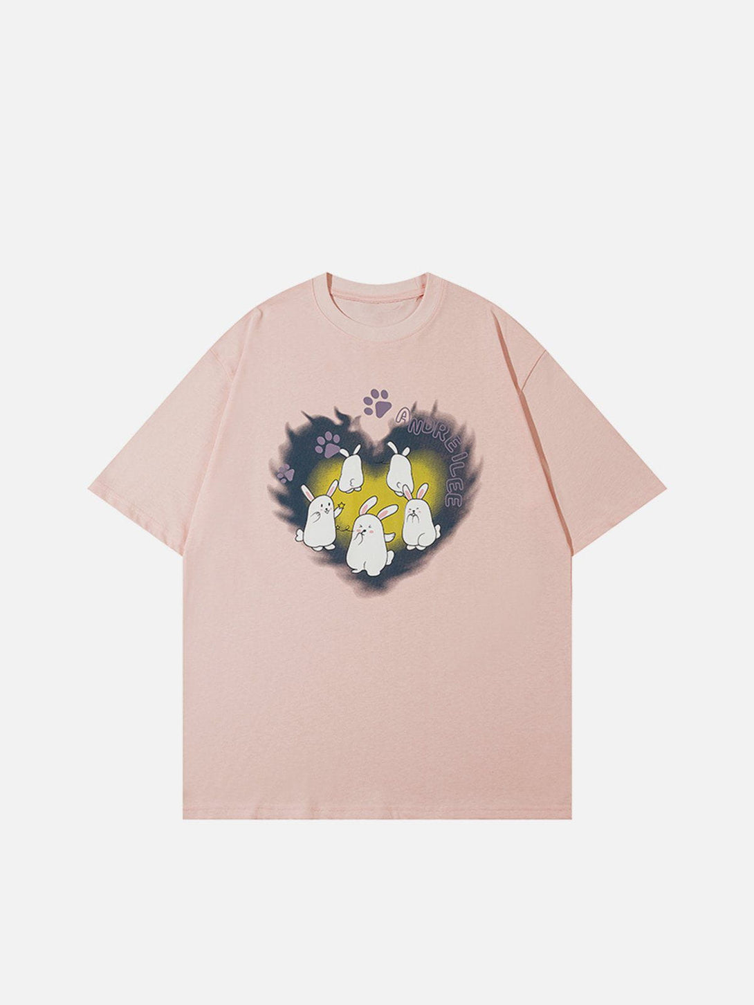 AlanBalen® - Rabbit Print Heart Elements Tee AlanBalen