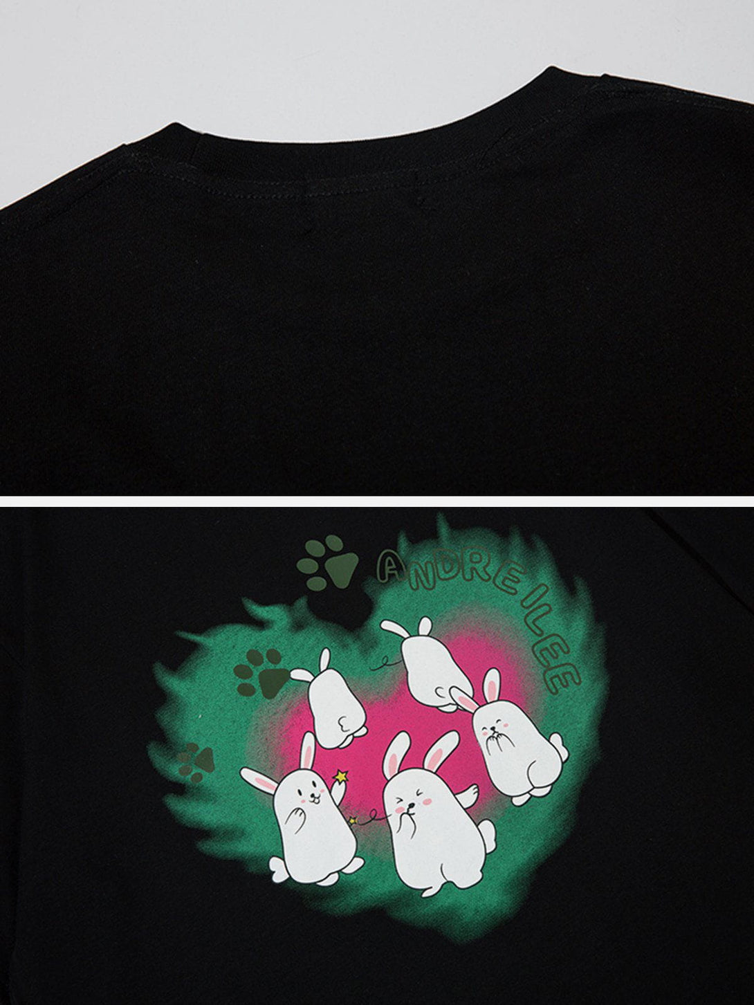 AlanBalen® - Rabbit Print Heart Elements Tee AlanBalen