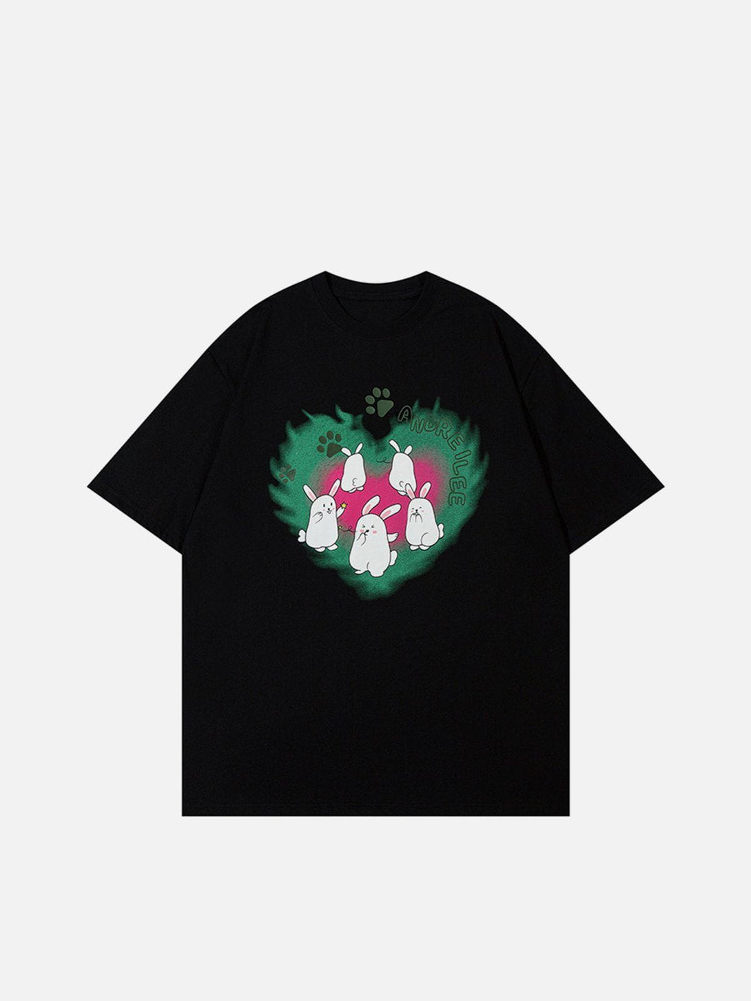 AlanBalen® - Rabbit Print Heart Elements Tee AlanBalen