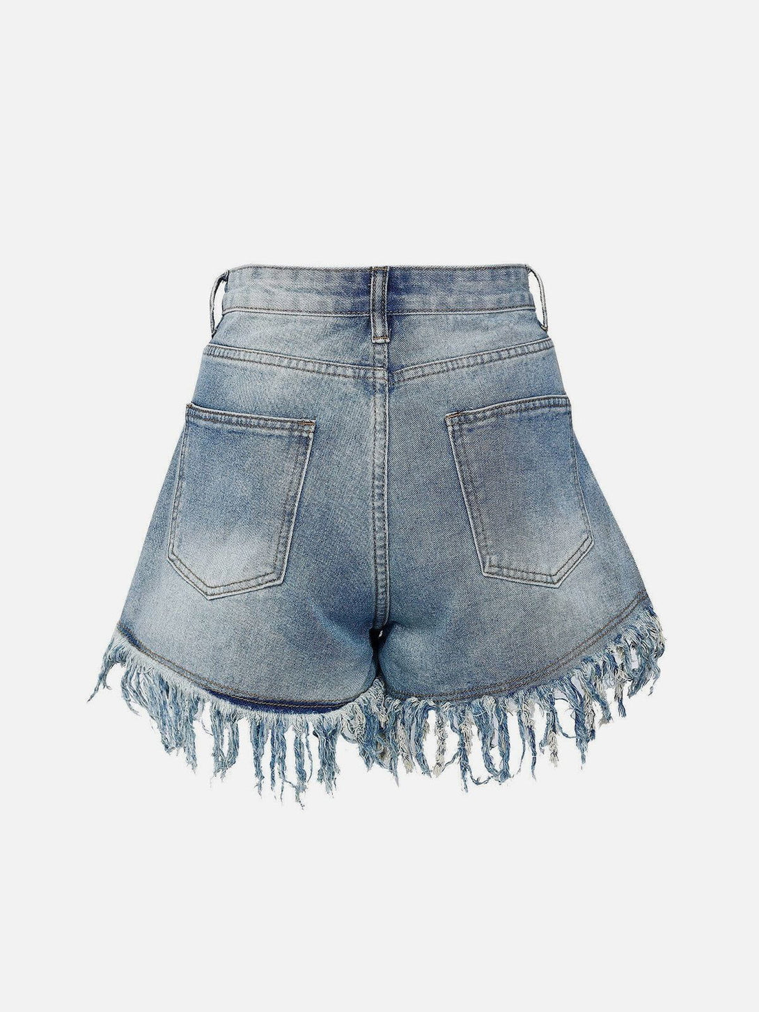 AlanBalen® - Raw Ripped Denim Shorts AlanBalen