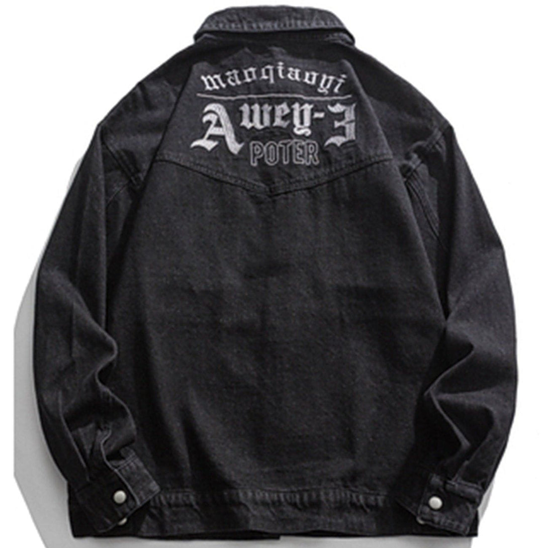 AlanBalen® - Retro Pocket Denim Jacket AlanBalen