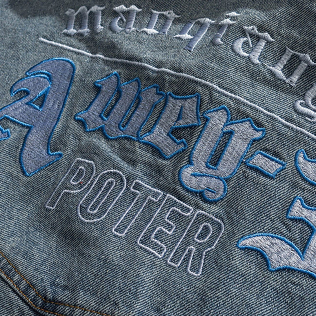 AlanBalen® - Retro Pocket Denim Jacket AlanBalen