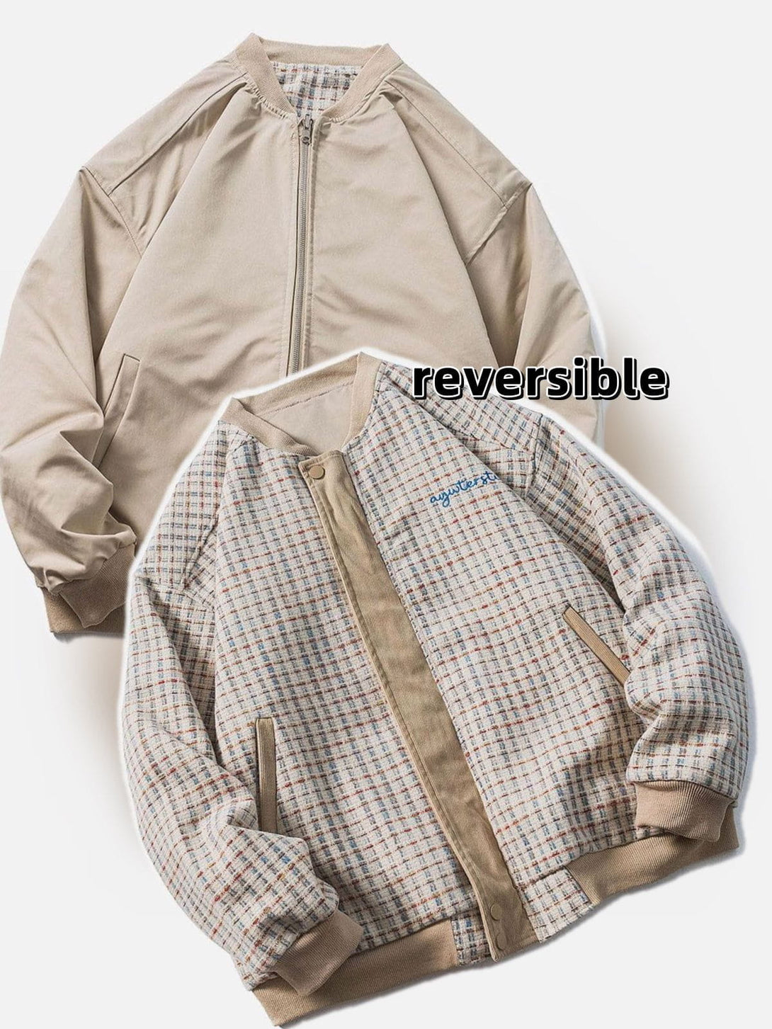 AlanBalen® - Reversible Plaid Jacket AlanBalen