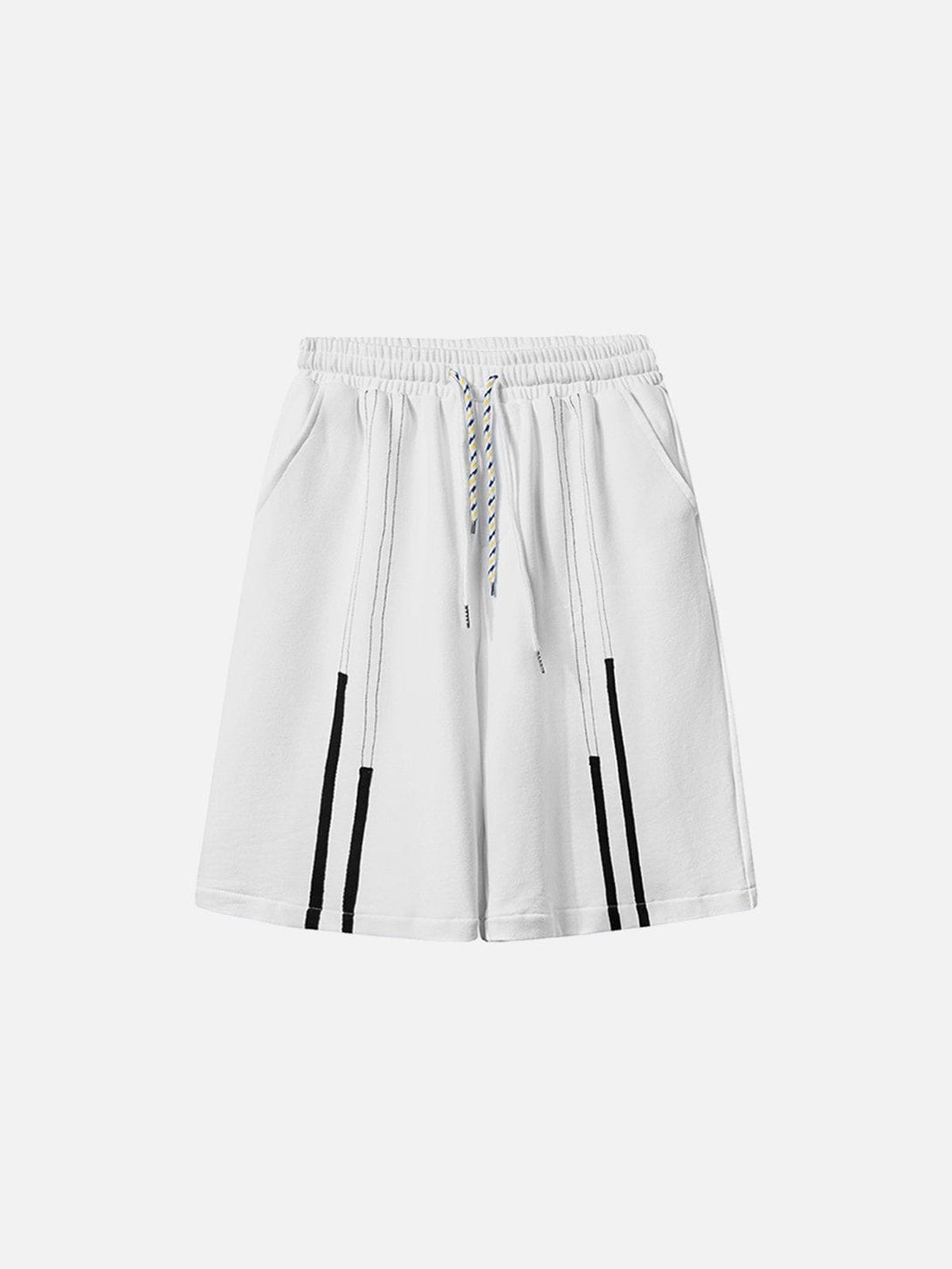 AlanBalen® - Ribbon Stripe Print Shorts AlanBalen