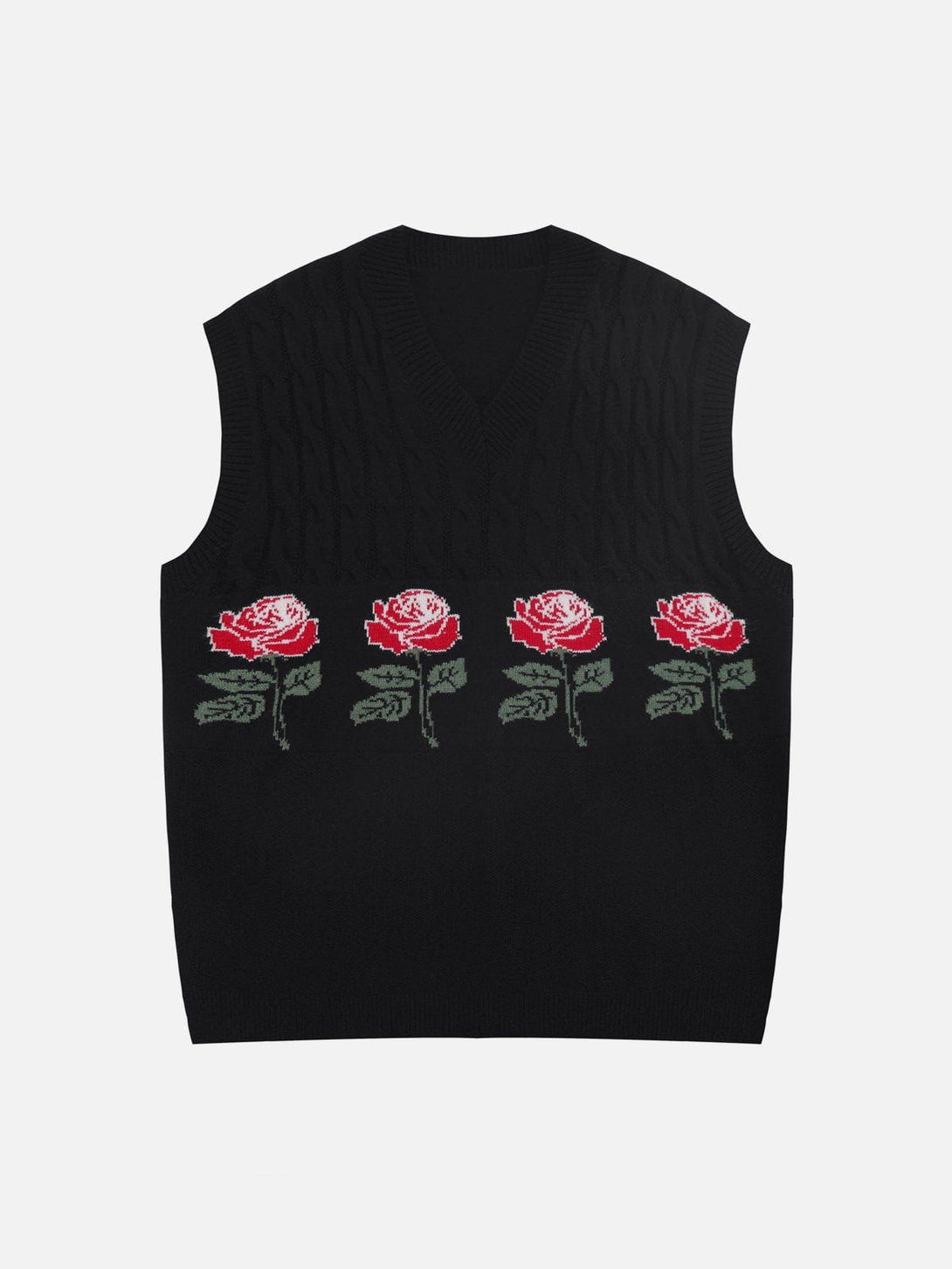 AlanBalen® - Rose Pattern Sweater Vest AlanBalen