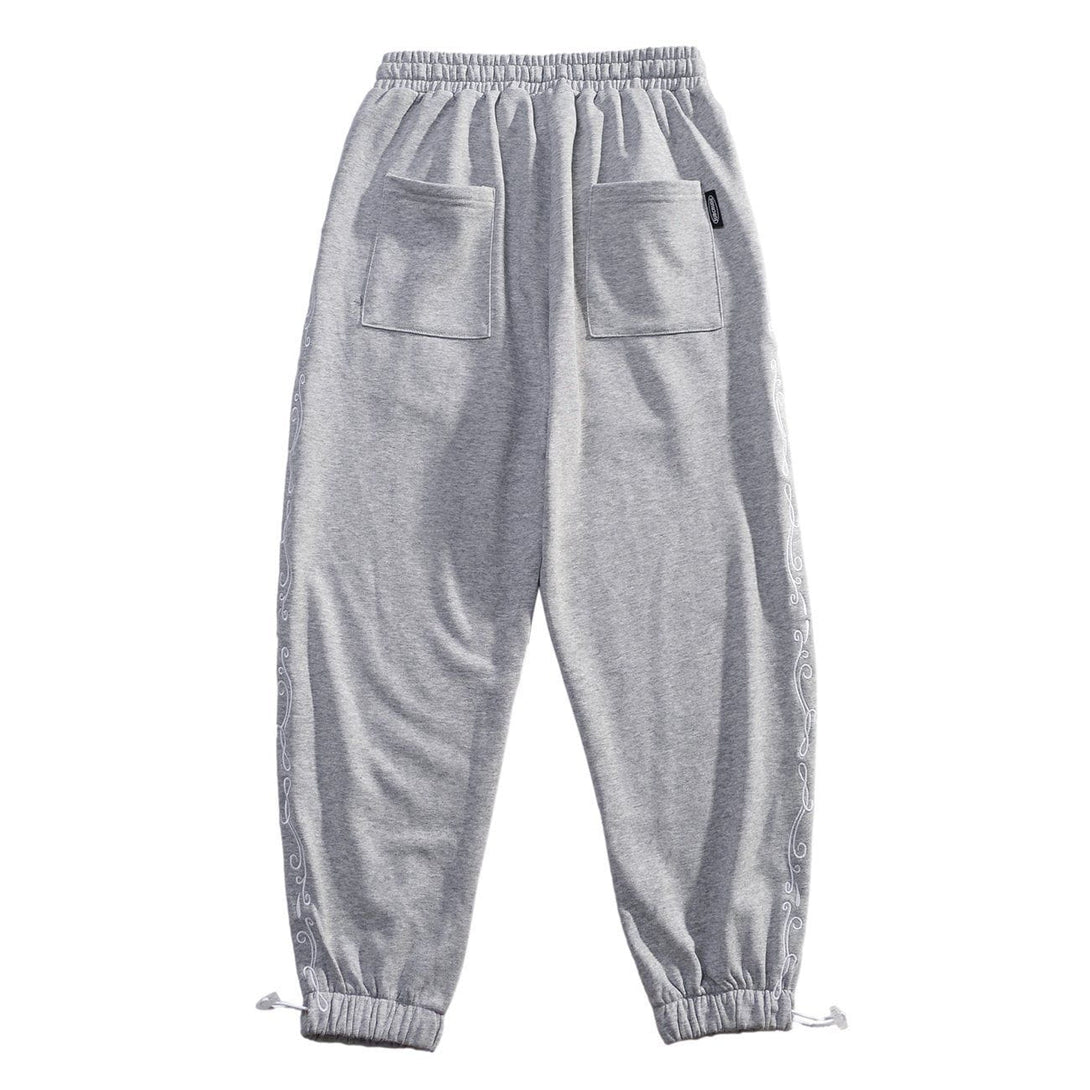 AlanBalen® - Side Bandana Print Drawstring Sweatpants AlanBalen