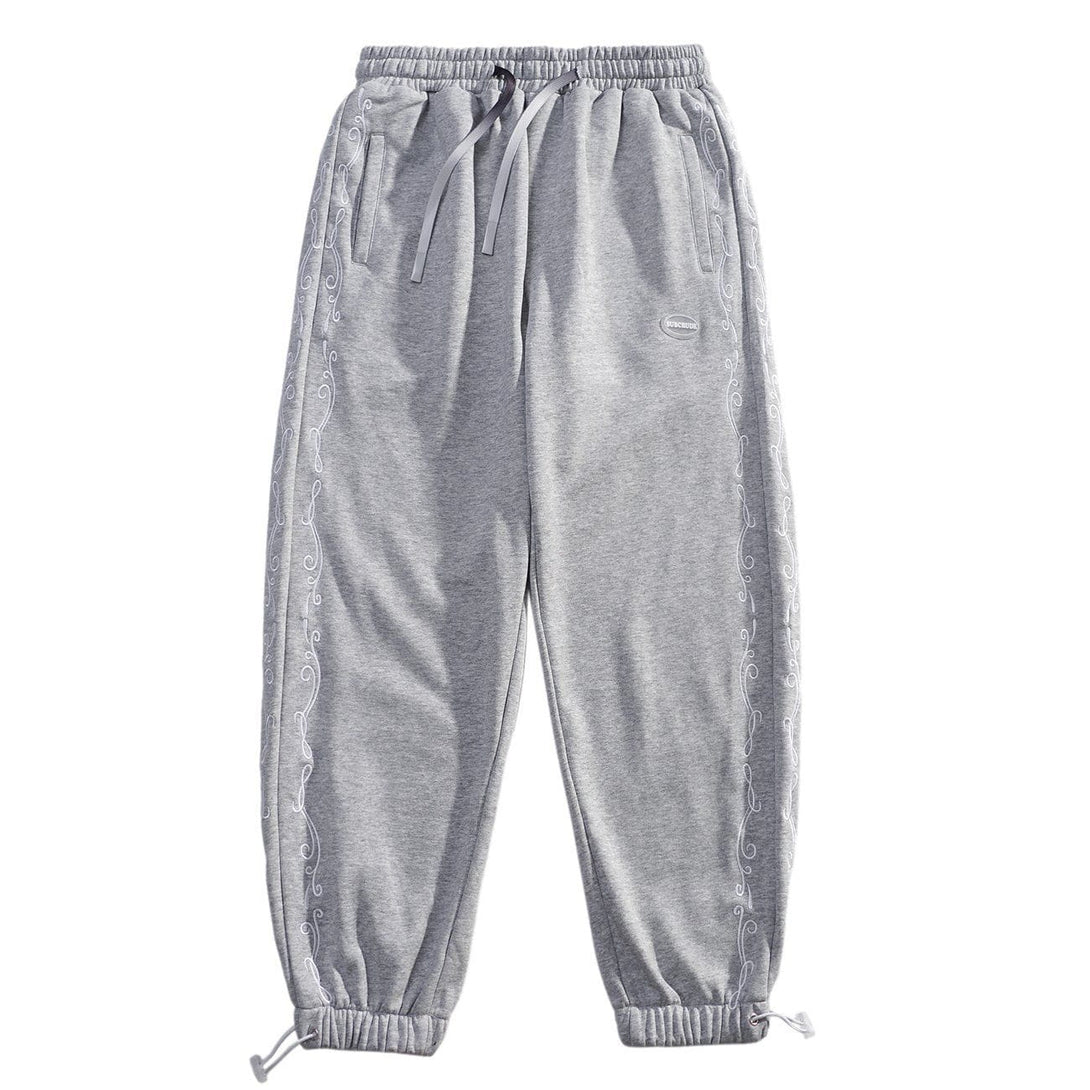 AlanBalen® - Side Bandana Print Drawstring Sweatpants AlanBalen