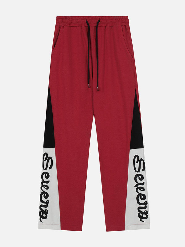 AlanBalen® - Side Embroidery Letters Sweatpants AlanBalen