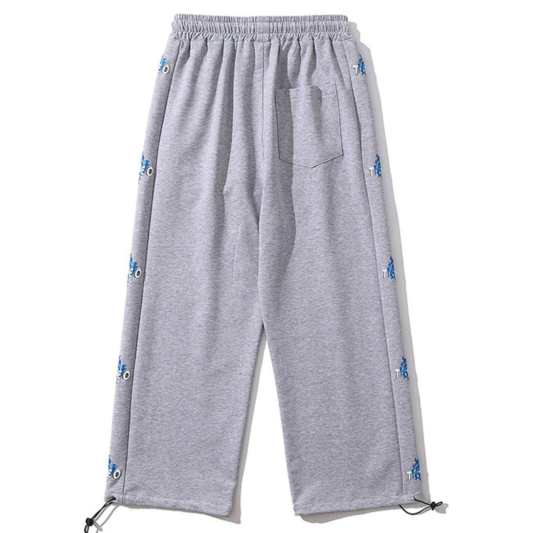 AlanBalen® - Side Letter Print Sweatpants AlanBalen