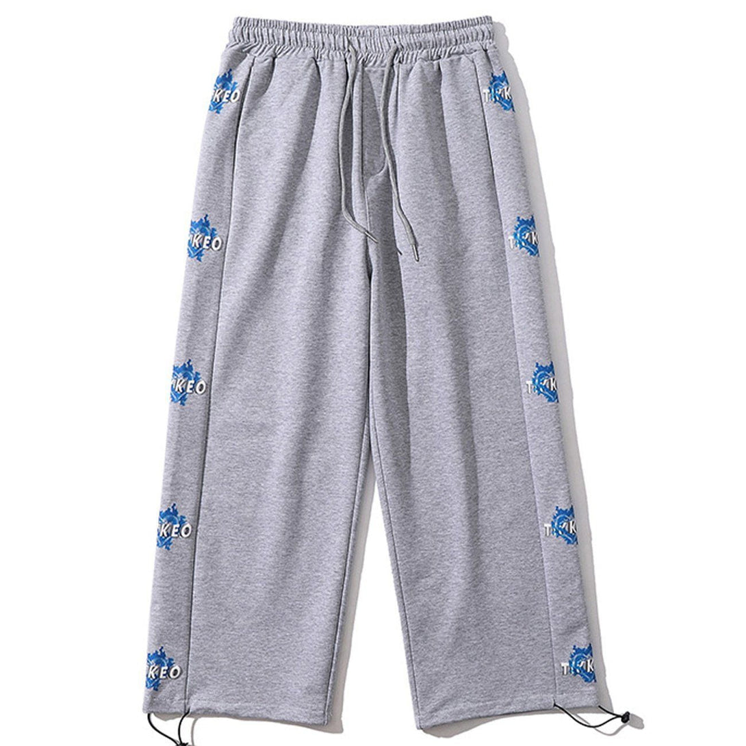 AlanBalen® - Side Letter Print Sweatpants AlanBalen