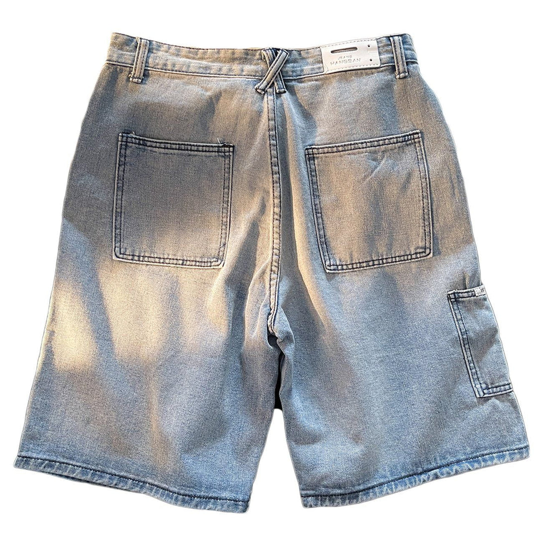 AlanBalen® - Side Pocket Cargo denim Shorts AlanBalen