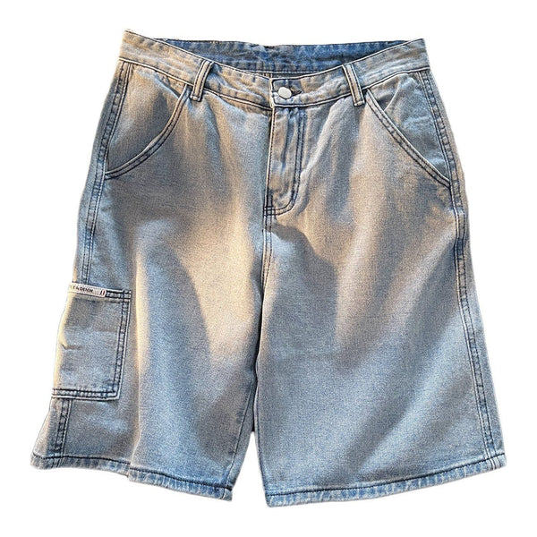 AlanBalen® - Side Pocket Cargo denim Shorts AlanBalen