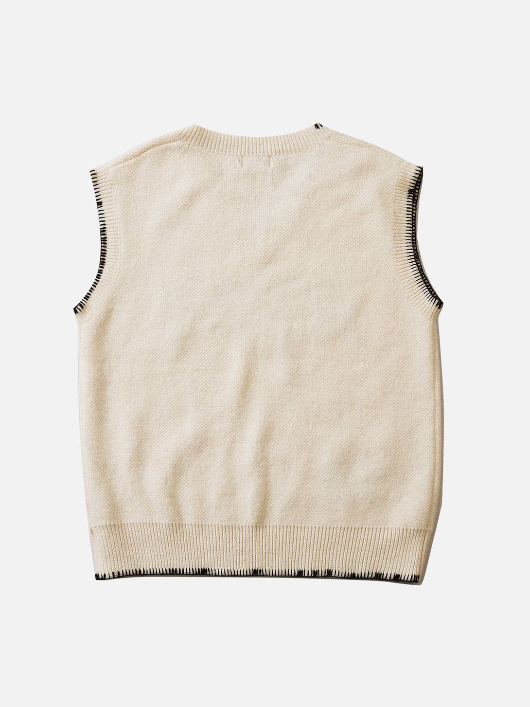 AlanBalen® - Simple Embroidered Letters Sweater Vest AlanBalen