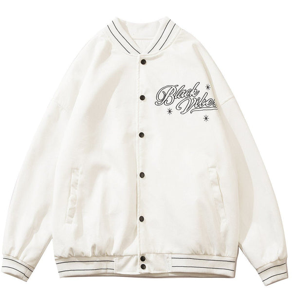 AlanBalen® - Simple Letter Embroidery Winter Coat AlanBalen