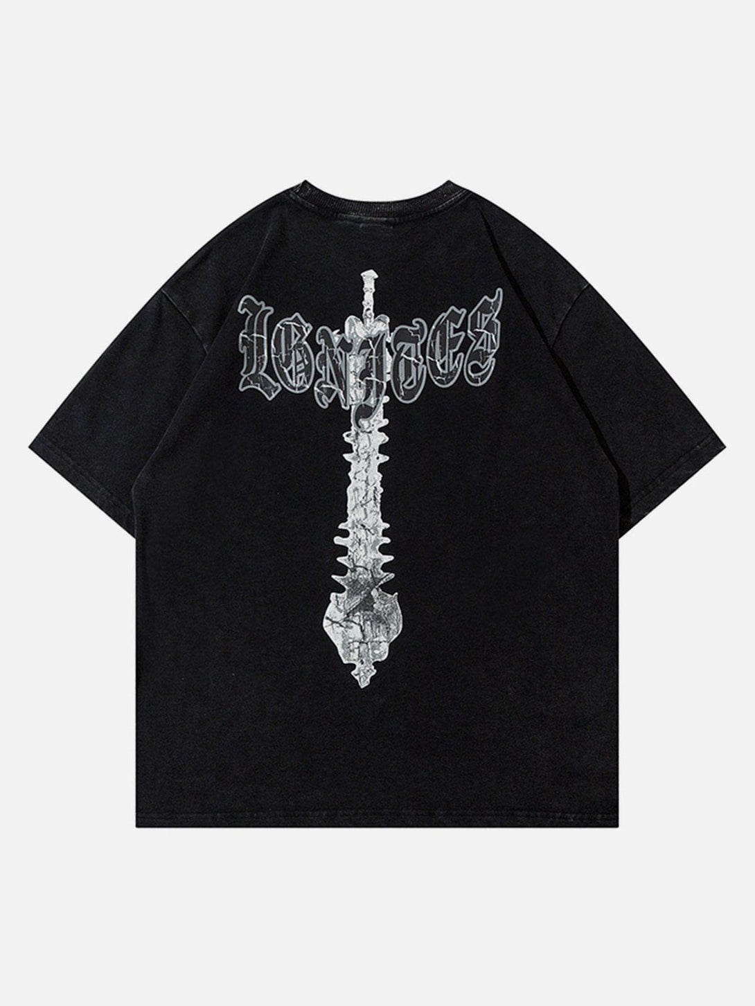 AlanBalen® - Skeleton Elements Print Washed Tee AlanBalen