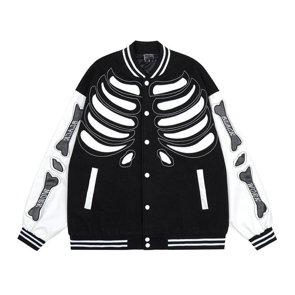 AlanBalen® - Skeleton Varsity Jacket AlanBalen