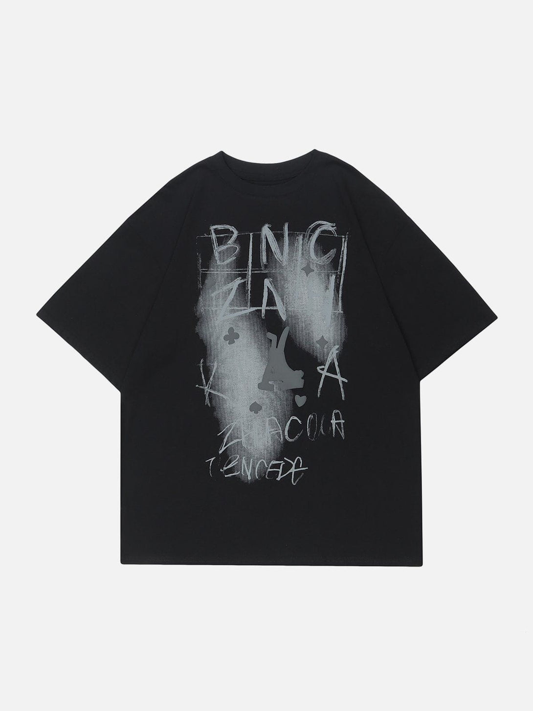 AlanBalen® - Smudge Letter Print Tee AlanBalen