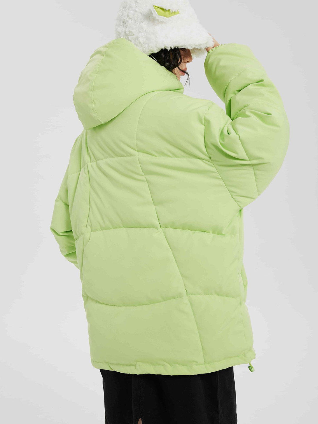 AlanBalen® - Solid Color Detachable Cap Winter Coat AlanBalen
