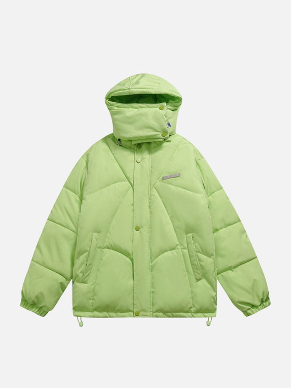 AlanBalen® - Solid Color Detachable Cap Winter Coat AlanBalen