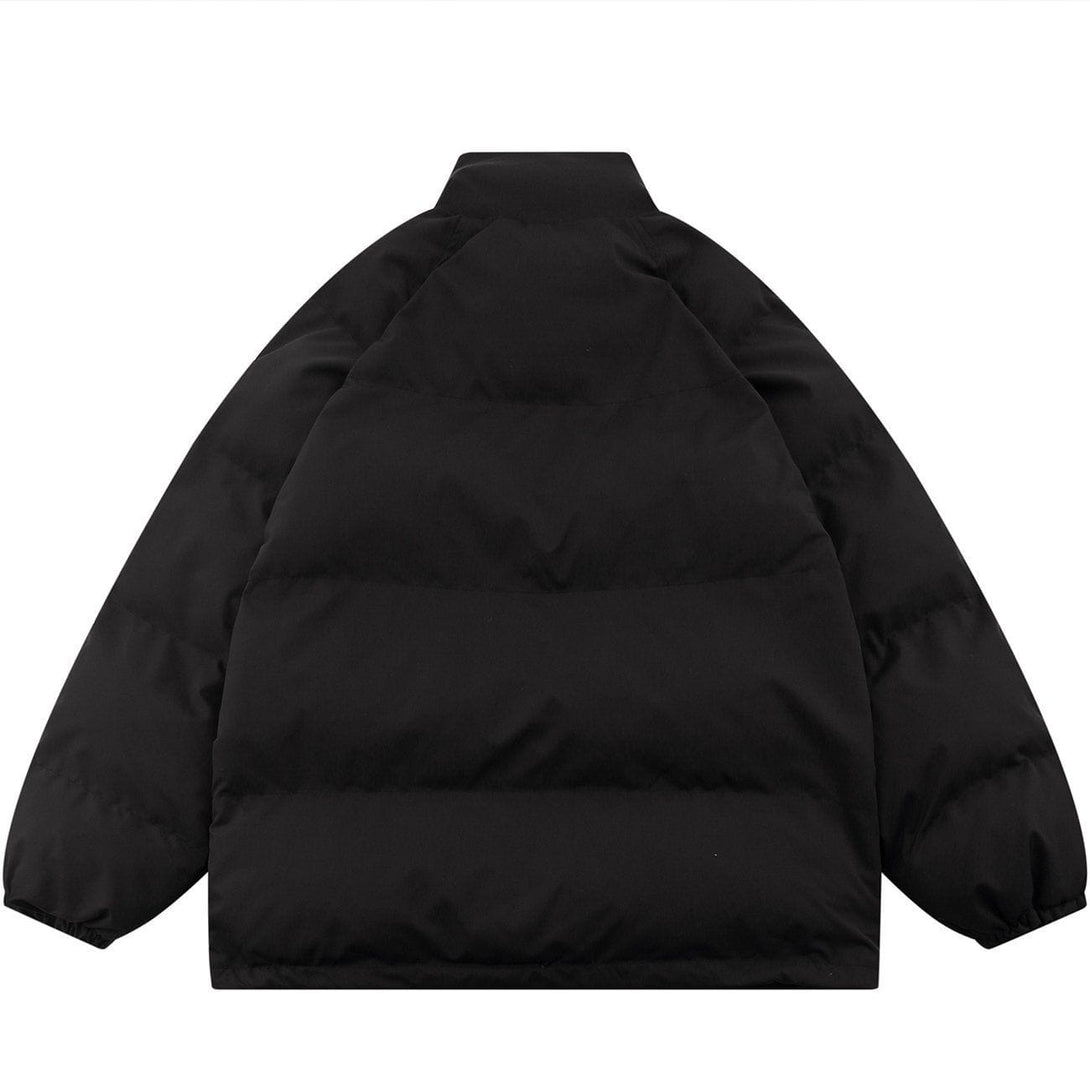 AlanBalen® - Solid Color Stand Collar Puffer Jacket AlanBalen
