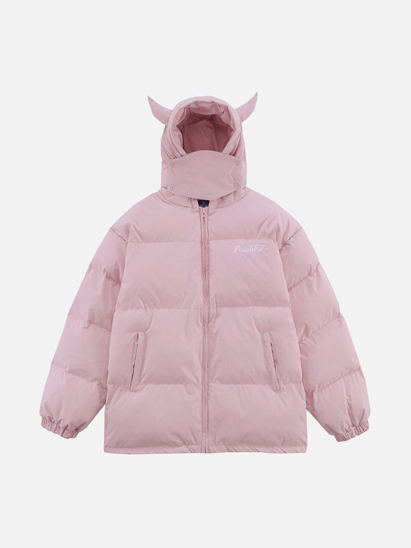 AlanBalen® - Solid Embroidered Hood Winter Coat AlanBalen