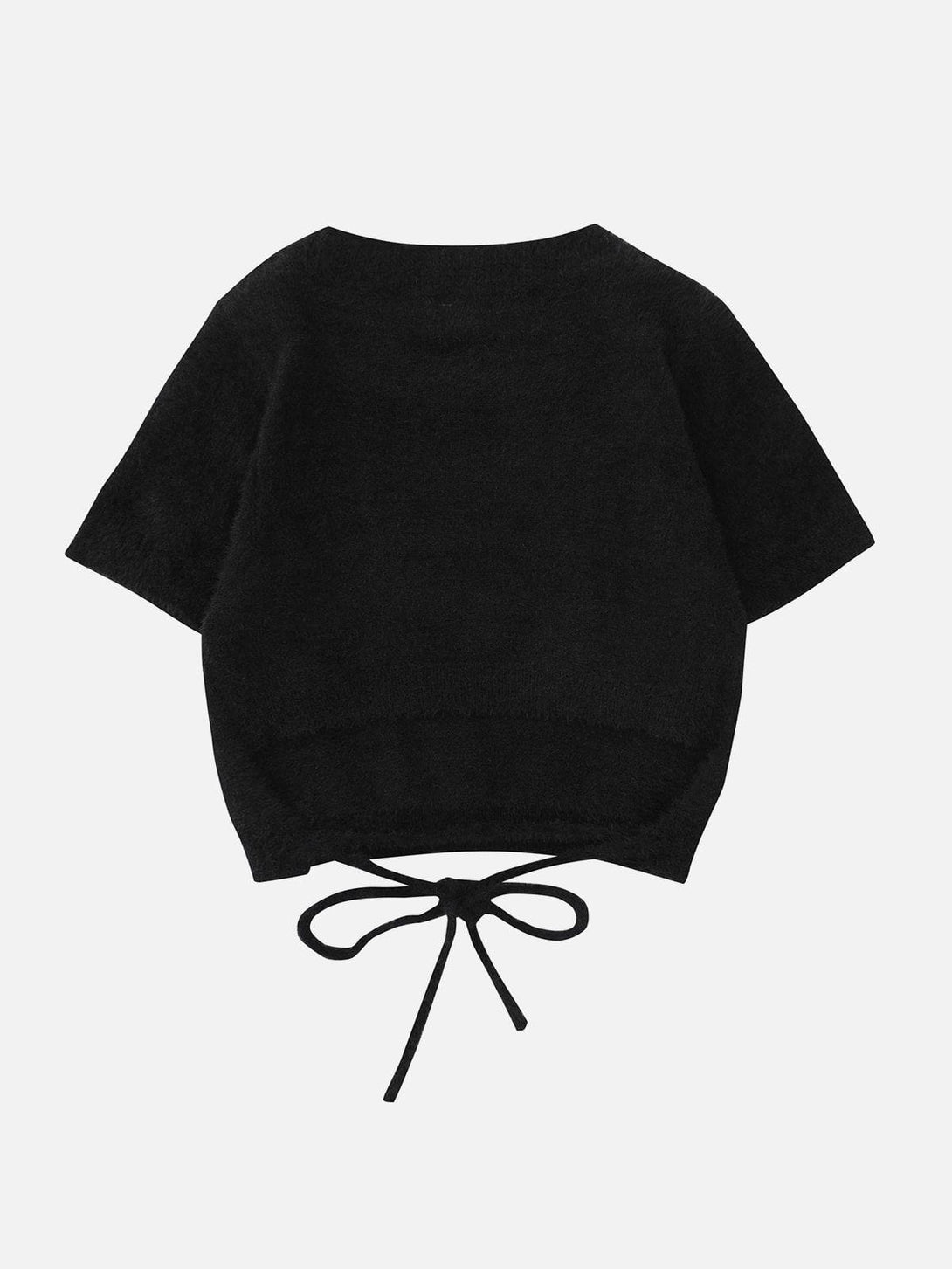 AlanBalen® - Solid Hole Short Sleeve Sweater AlanBalen