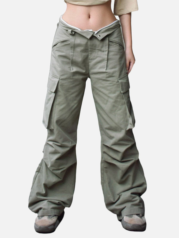 AlanBalen® - Solid Large Pocket Cargo Pants AlanBalen