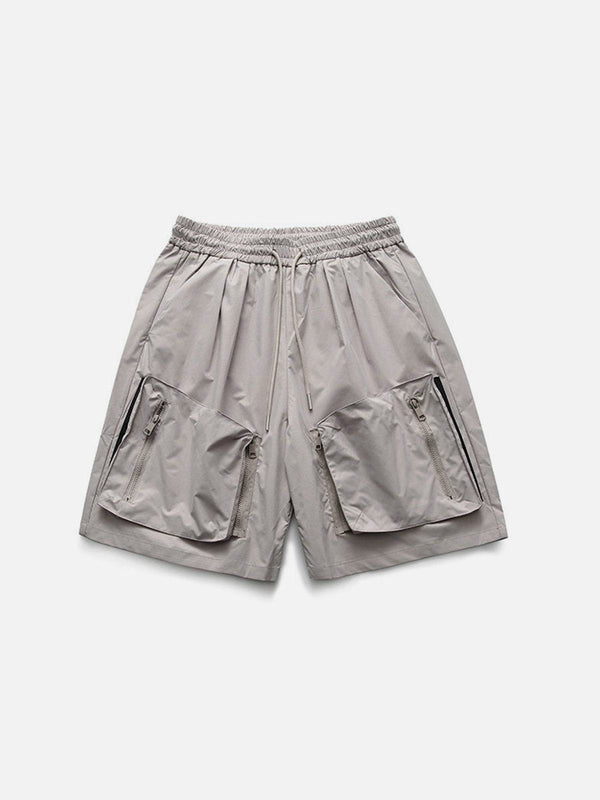 AlanBalen® - Solid Stereoscopic Big Pocket Shorts AlanBalen